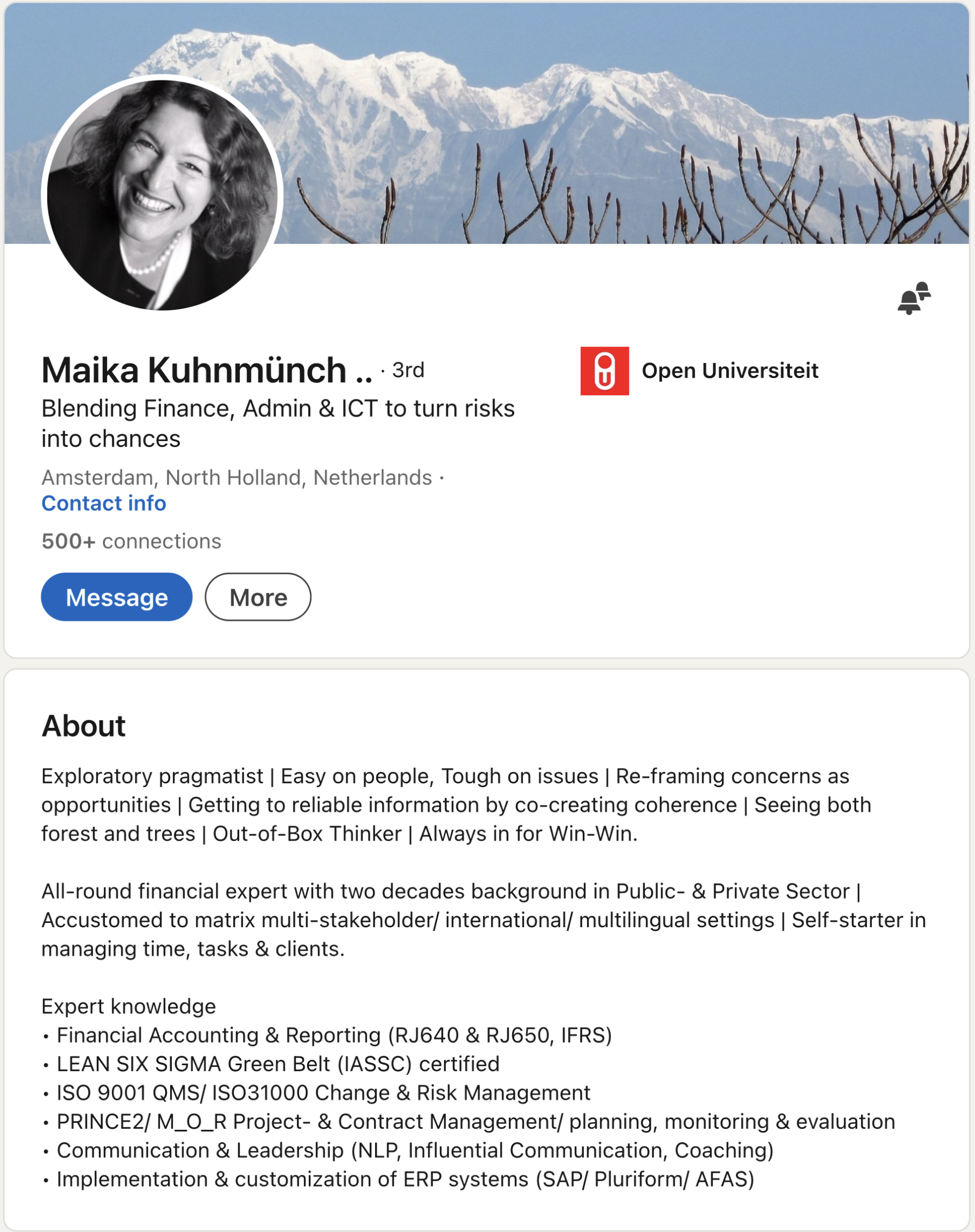 Go to Linkiedin profile